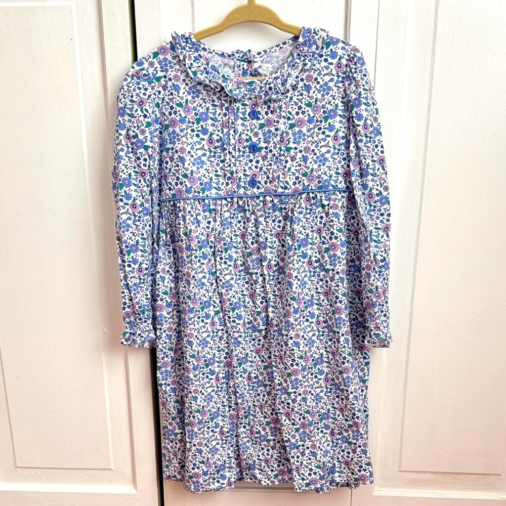 Little English Floral Dress - Blue and Purple
